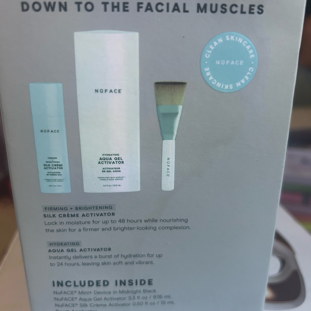 Nuface silk crème activator aqua gel activator brush